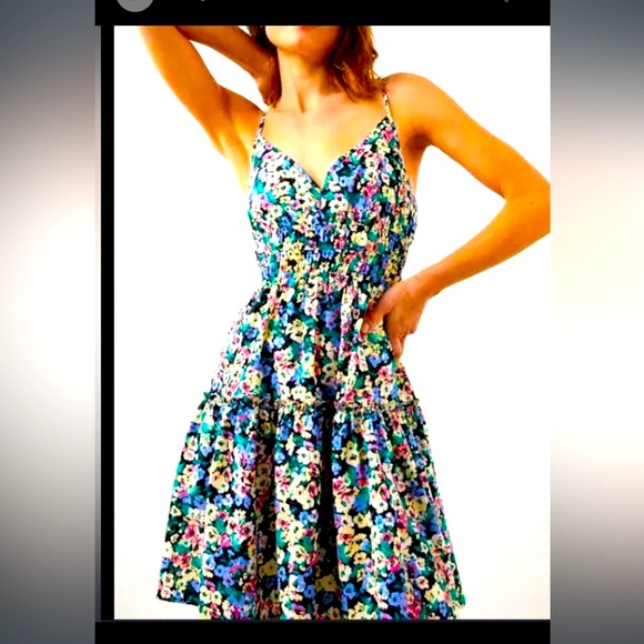 NWOT RAILS Carmen Smock Waist Sundress in Multi Floral Print - Picture 4 of 15